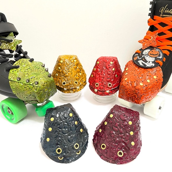Neon Skeleton toe guards for Roller skates - Picture 15 of 15